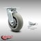 Service Caster 6 Inch SS Thermoplastic Rubber Swivel Caster with Roller Bearing and Swivel Lock SCC-SS30S620-TPRRD-BSL - alternate 1
